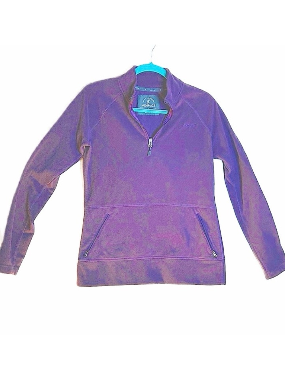 GRAMICCI Women's Half-Zip Purple Fleece SZ M